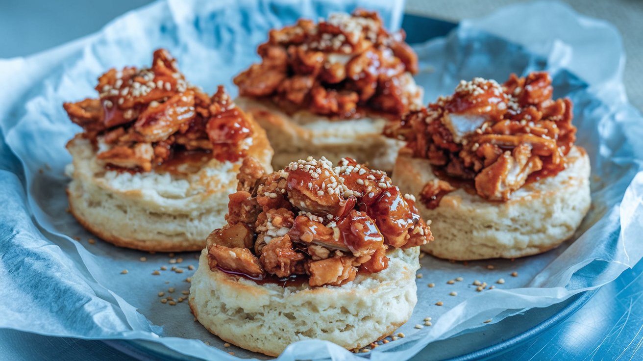 Hot Honey Chicken Biscuits