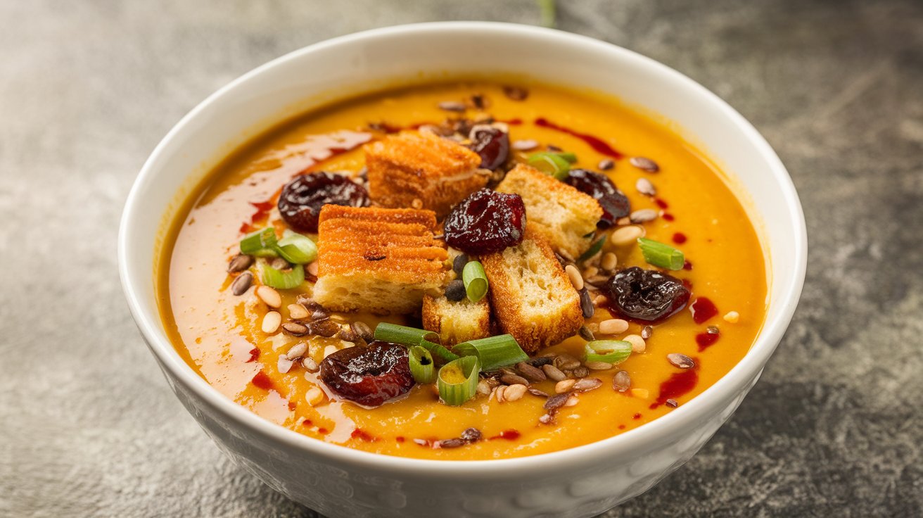 Spicy Miso Carrot Soup