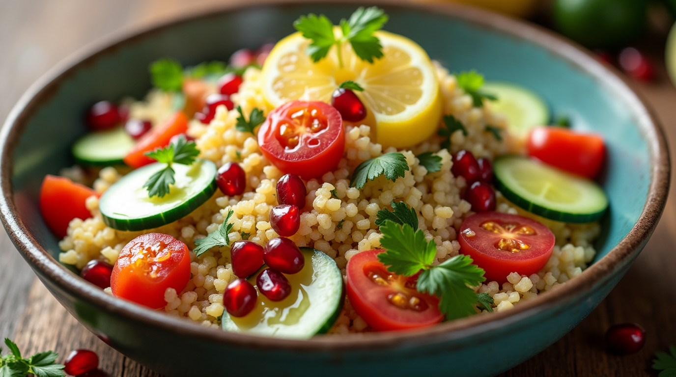 Rustic Turkish Kısır Turkish Couscous Salad