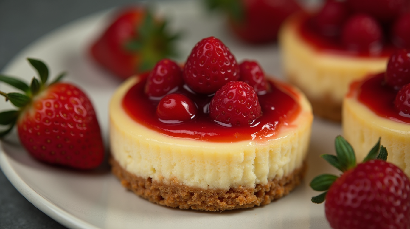 Classic-Mini-New-York-Cheesecake-creamy-and-rich-perfect-for-celebrating-Mardi-Gras-