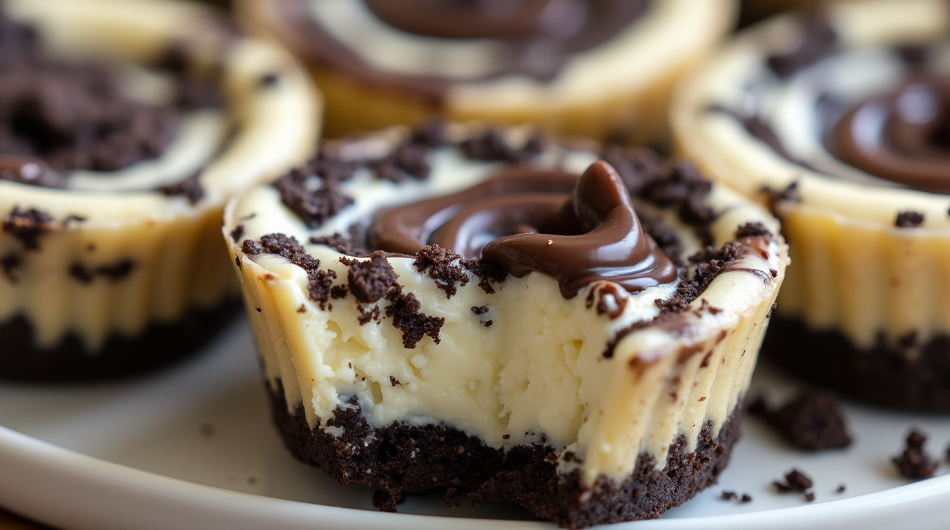 Easy No-Bake Oreo Cheesecake Bites, featuring a smooth, creamy filling and crunchy Oreo crust, perfect for Mardi Gras parties with festive touches