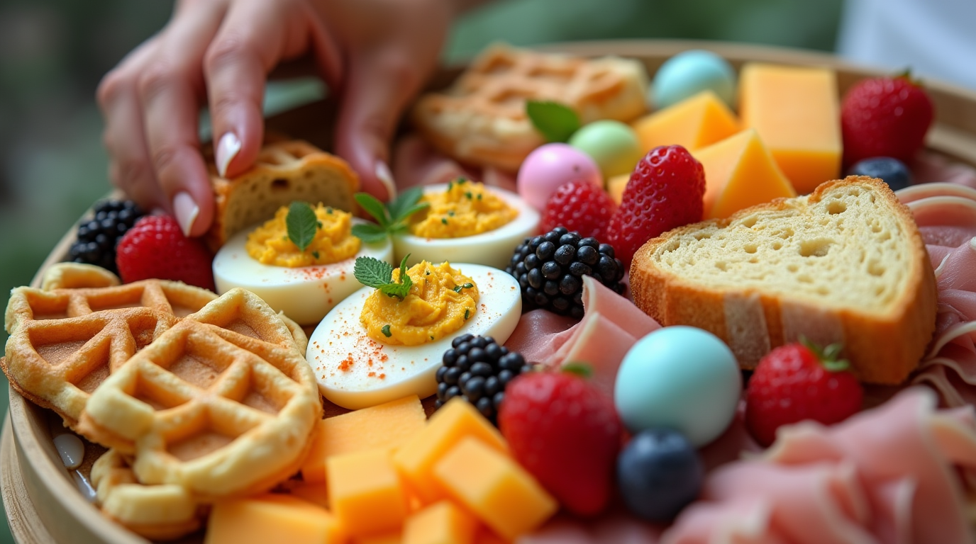 easy brunch charcuterie board ideas for a Perfect Easter