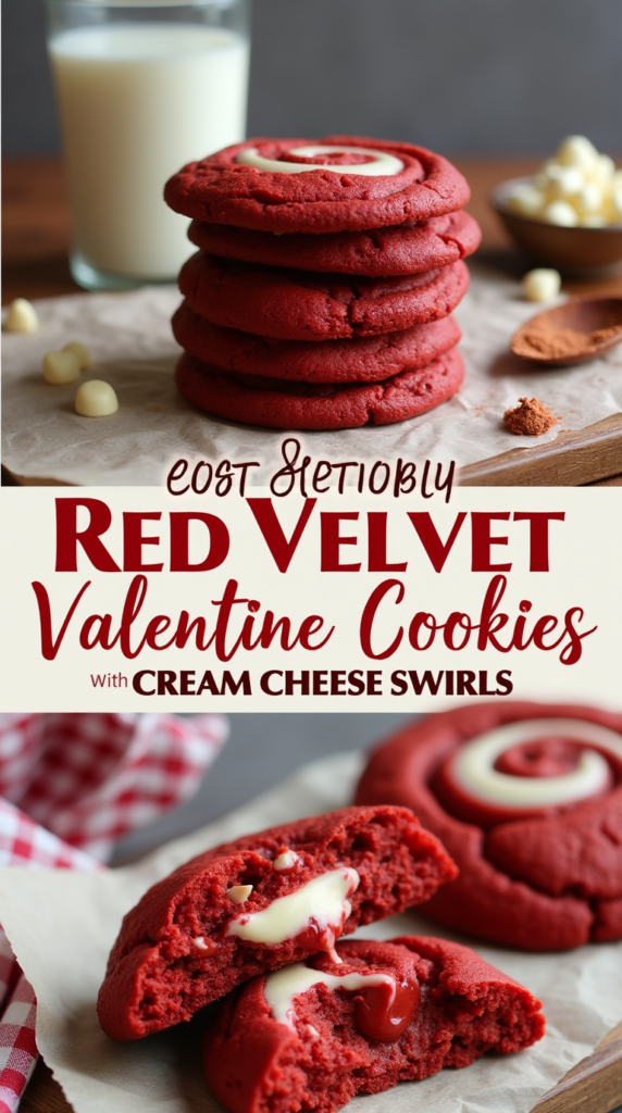 These irresistible cookies have a perfectly crinkled surface and a rich, velvety texture, making them the ultimate Valentine's Day indulgence