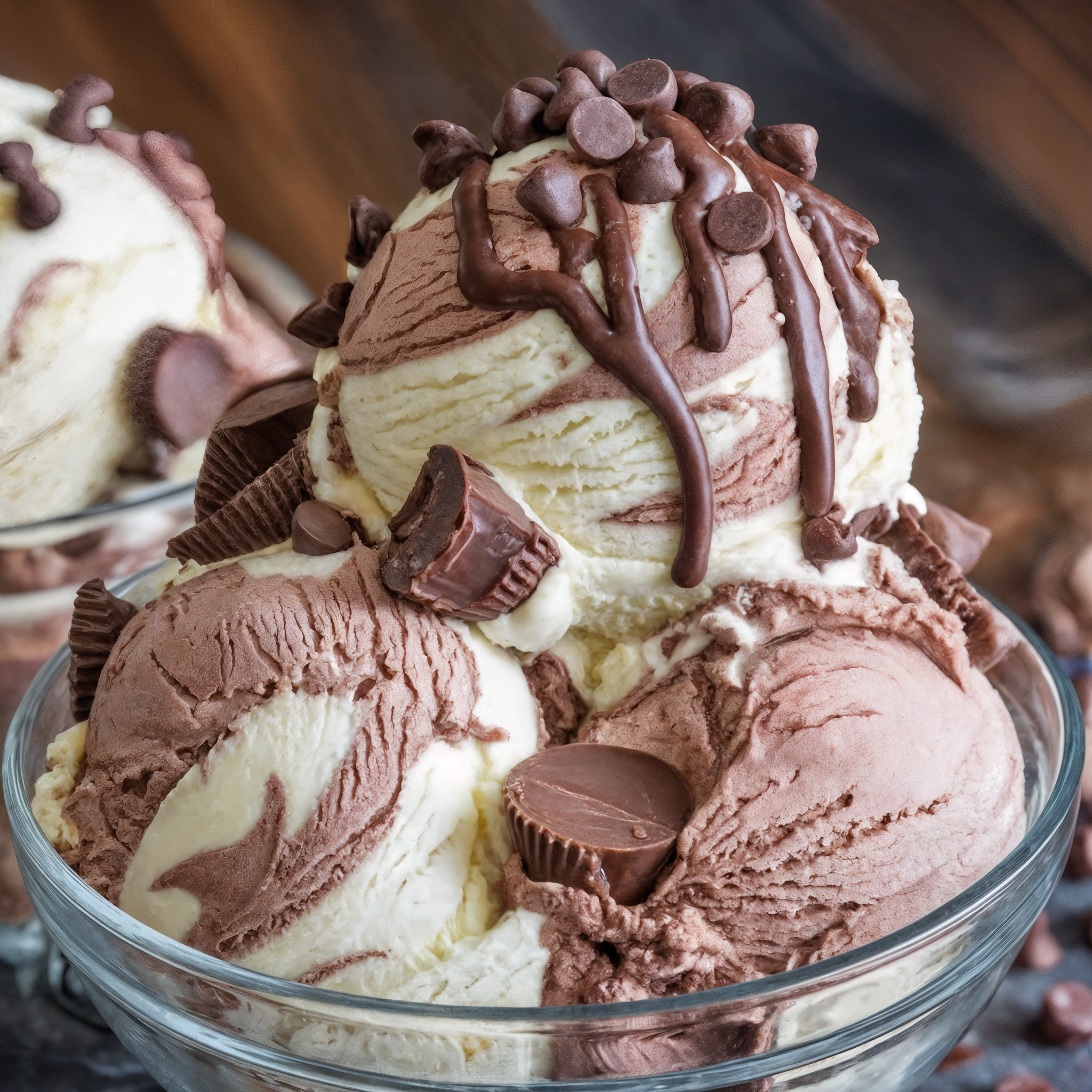 Homemade Moose Tracks Ice Cream