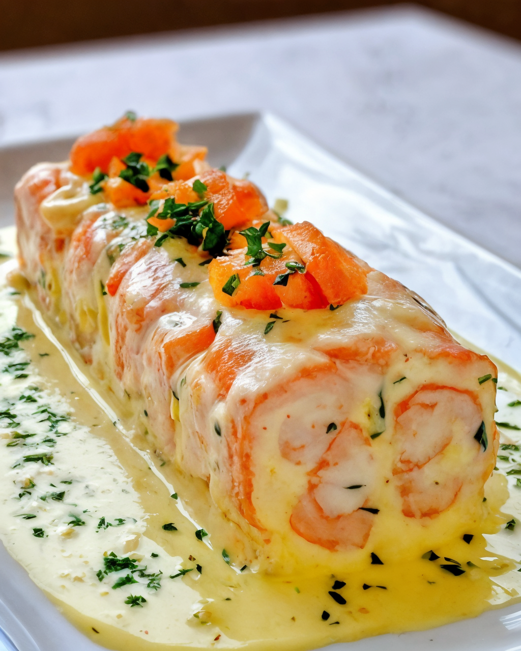 Elegant Seafood Terrine with Fresh Lemon