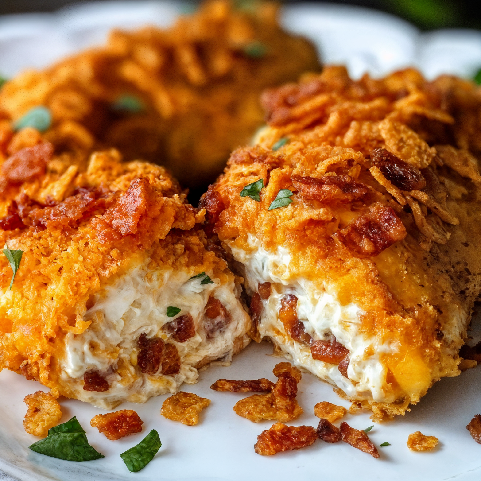 Cream Cheese and Bacon Stuffed Doritos Chicken