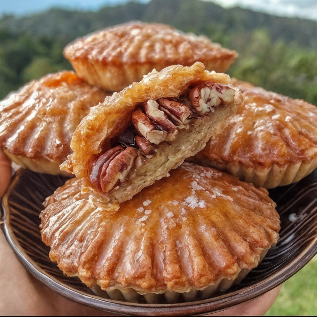Tartes aux noix de pecan frites