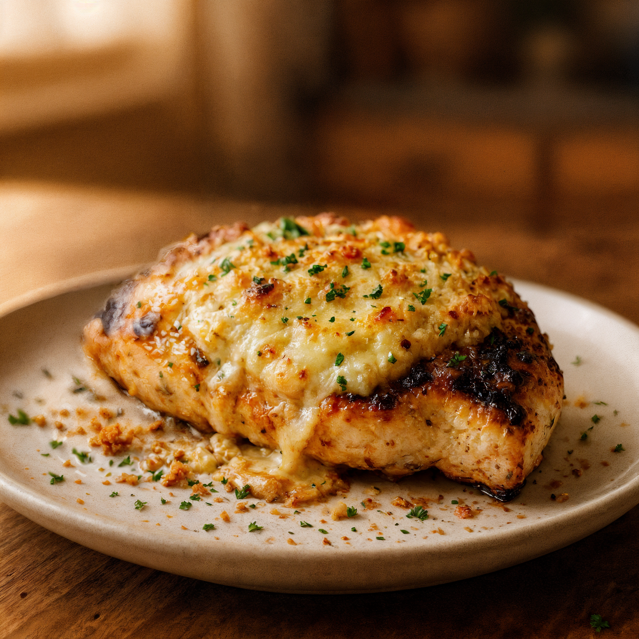 Garlic Herb Crusted Chicken Melt