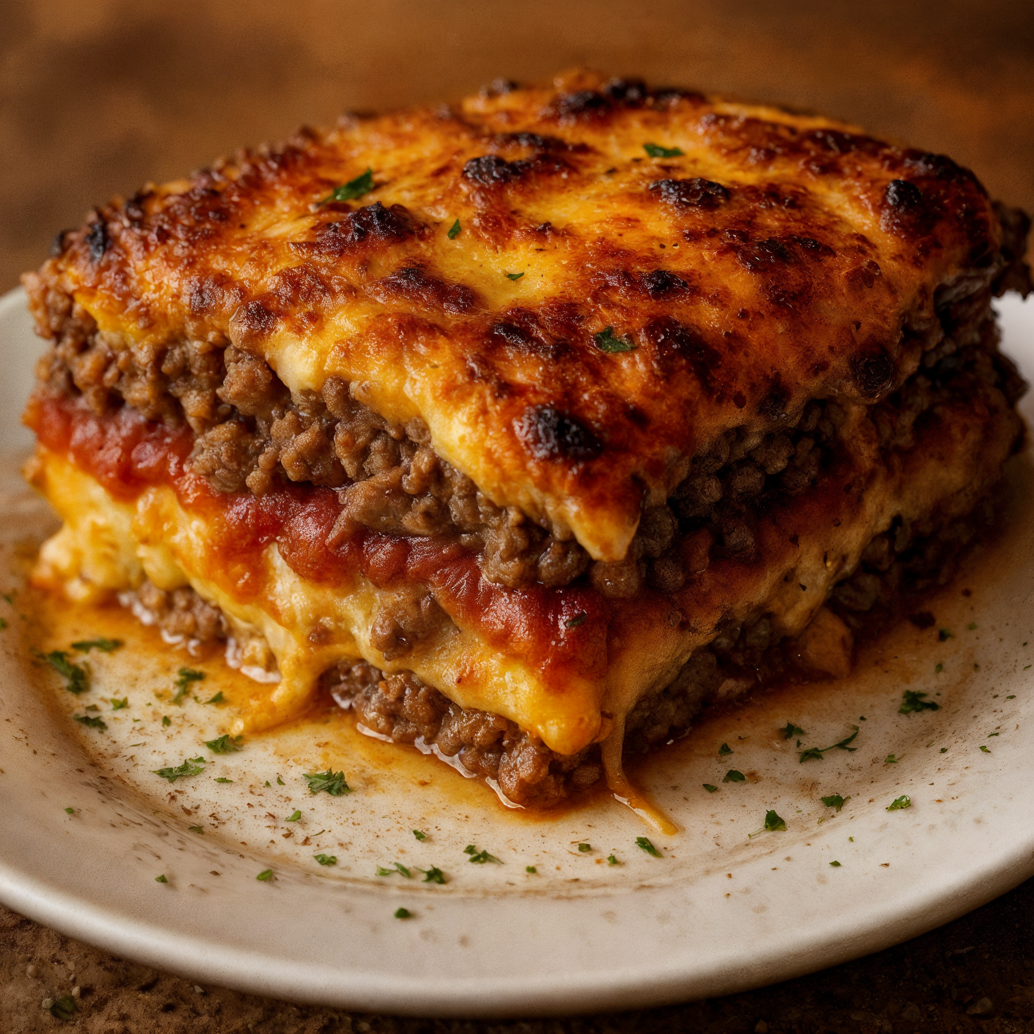 Low-Carb Bacon Cheeseburger Casserole