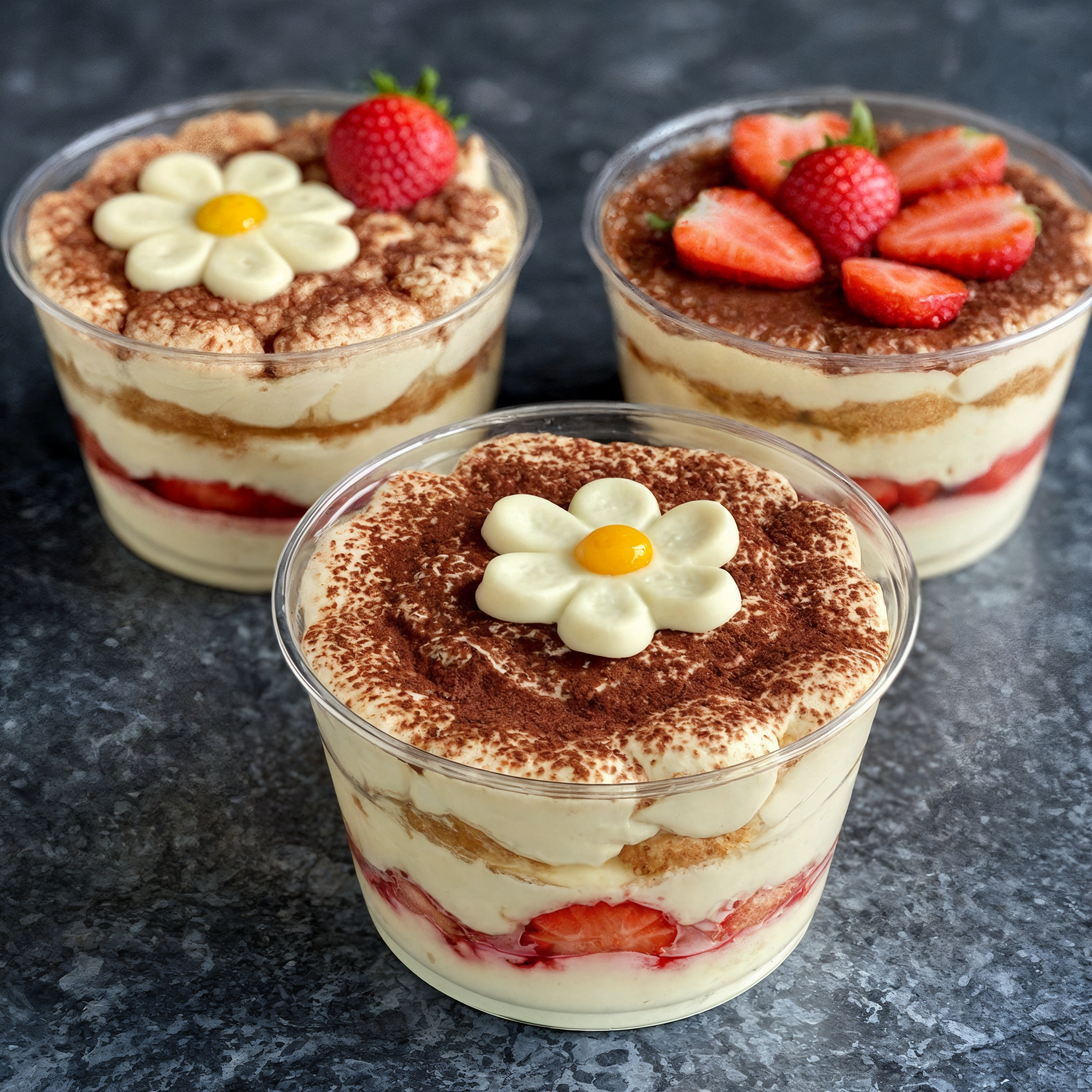 Strawberry Tiramisu Cups