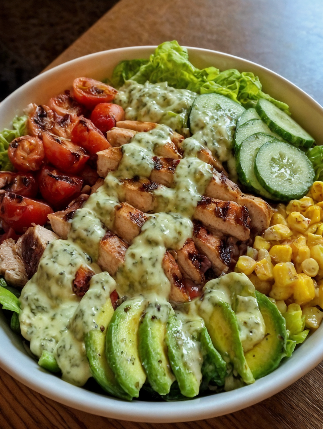 Grilled Chicken & Avocado Salad Bowl