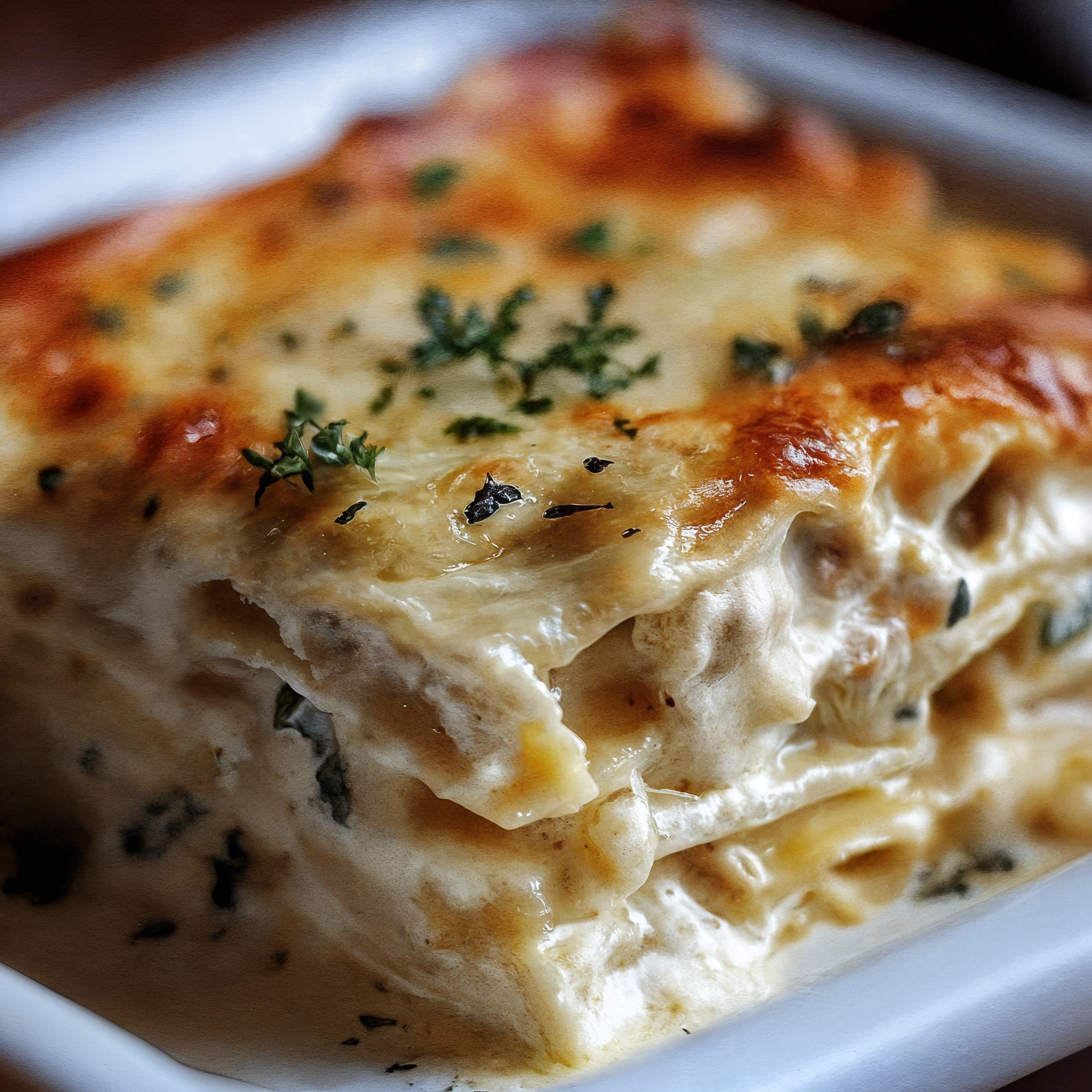 Creamy Alfredo Chicken Lasagna