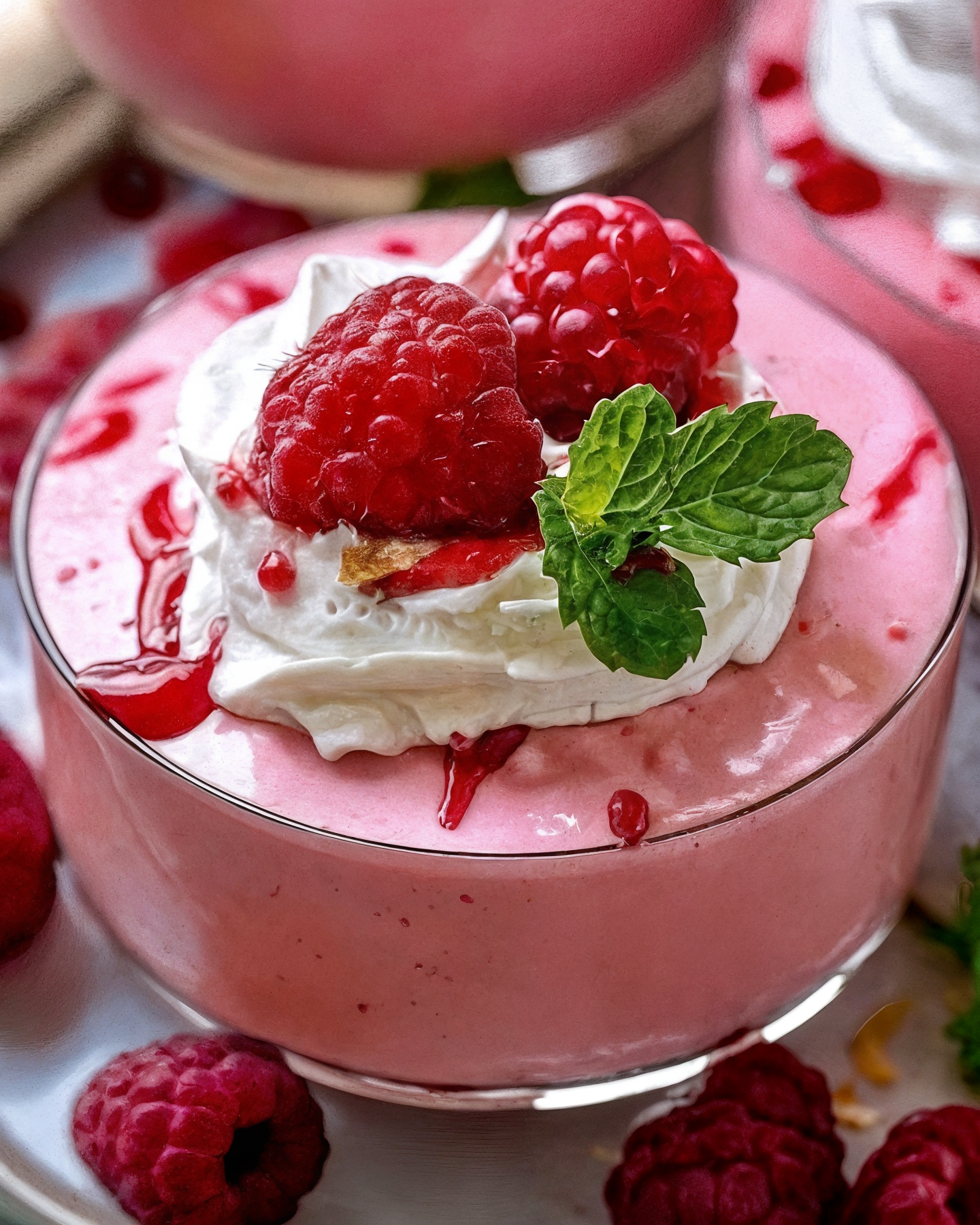 Raspberry Mousse  Light Creamy and Bursting with Berry Bliss