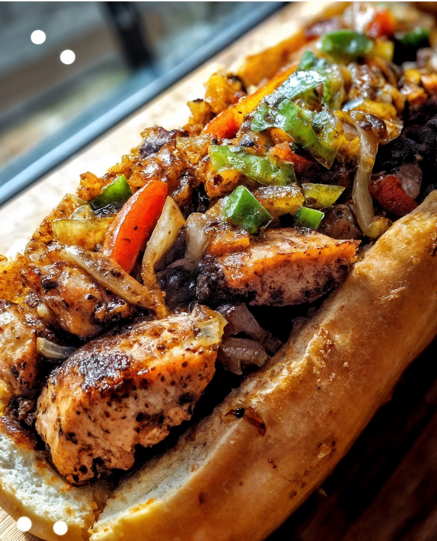 Caribbean Fire in a Bun The Ultimate Jerk Salmon Philly Cheesesteak