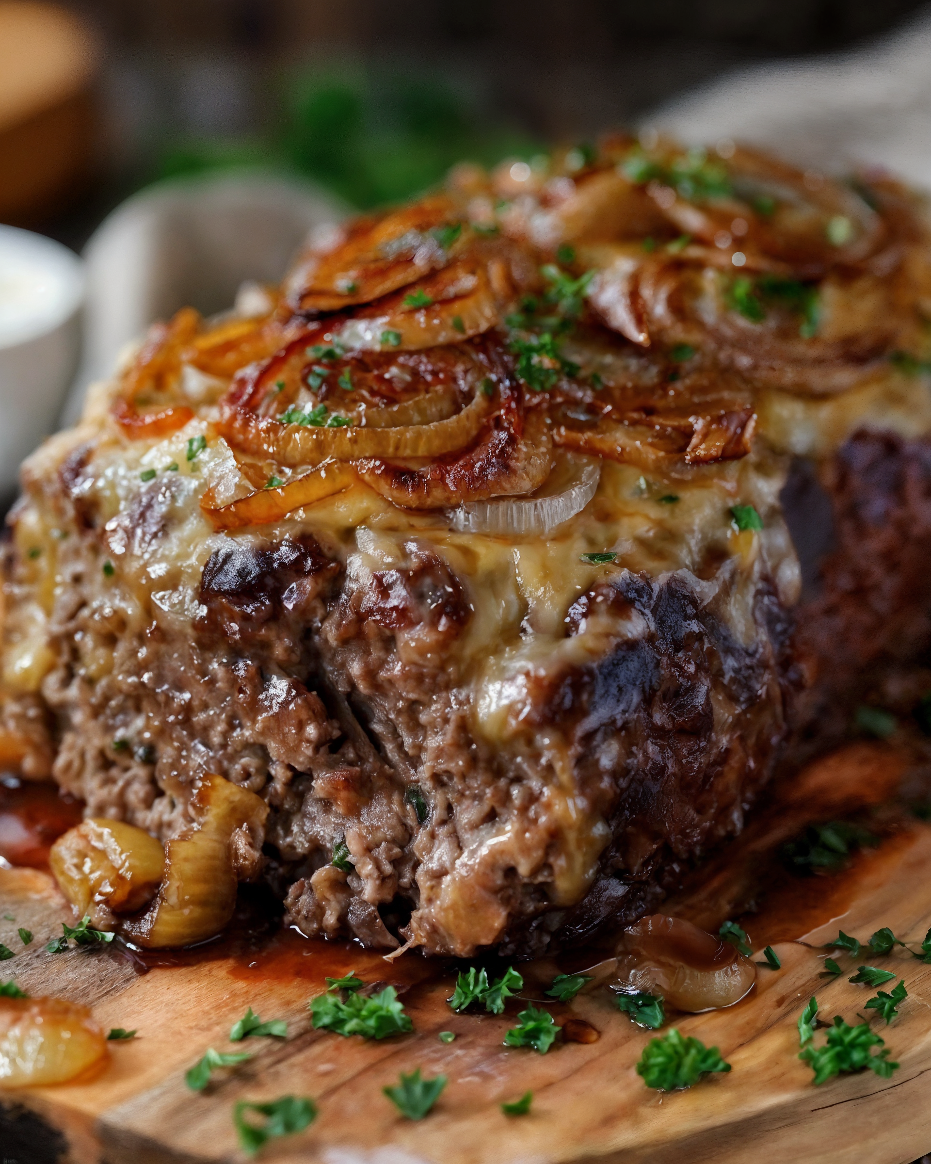 Cheesy French Onion Meatloaf recipe