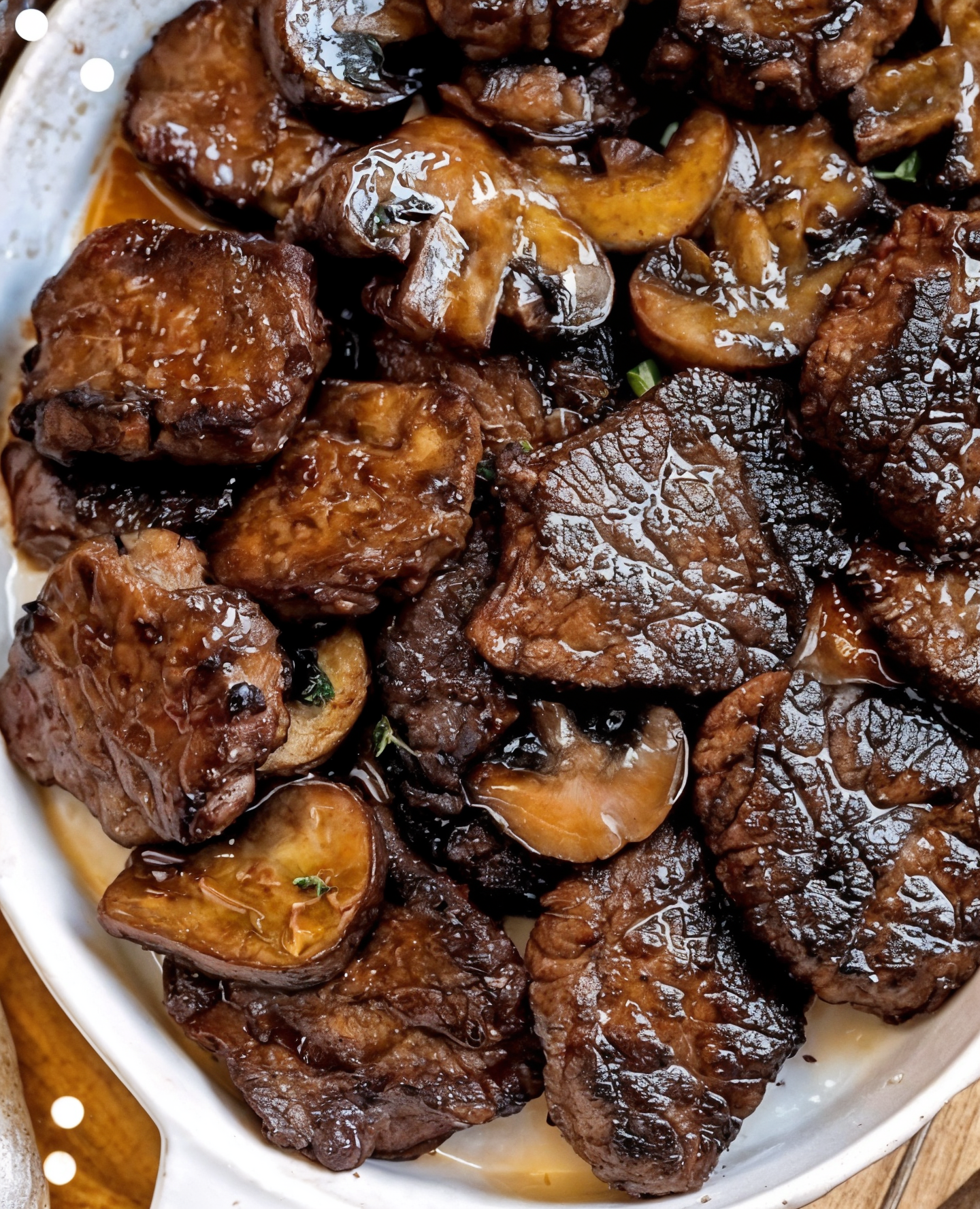 Cajun Butter Steak Bites with Mushrooms