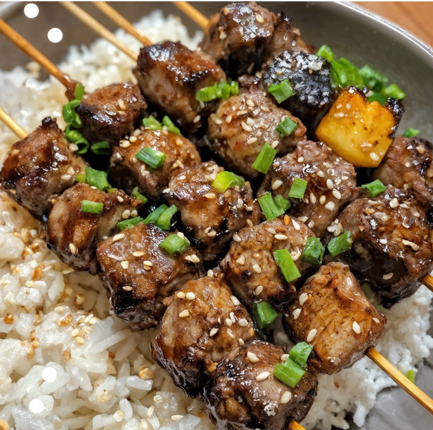 Grilled Teriyaki-Glazed Beef Skewers Recipe