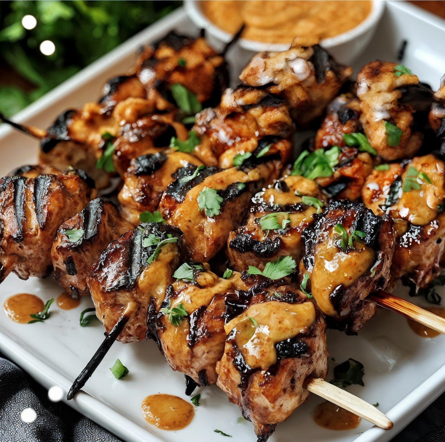 Grilled Thai Chicken Skewers