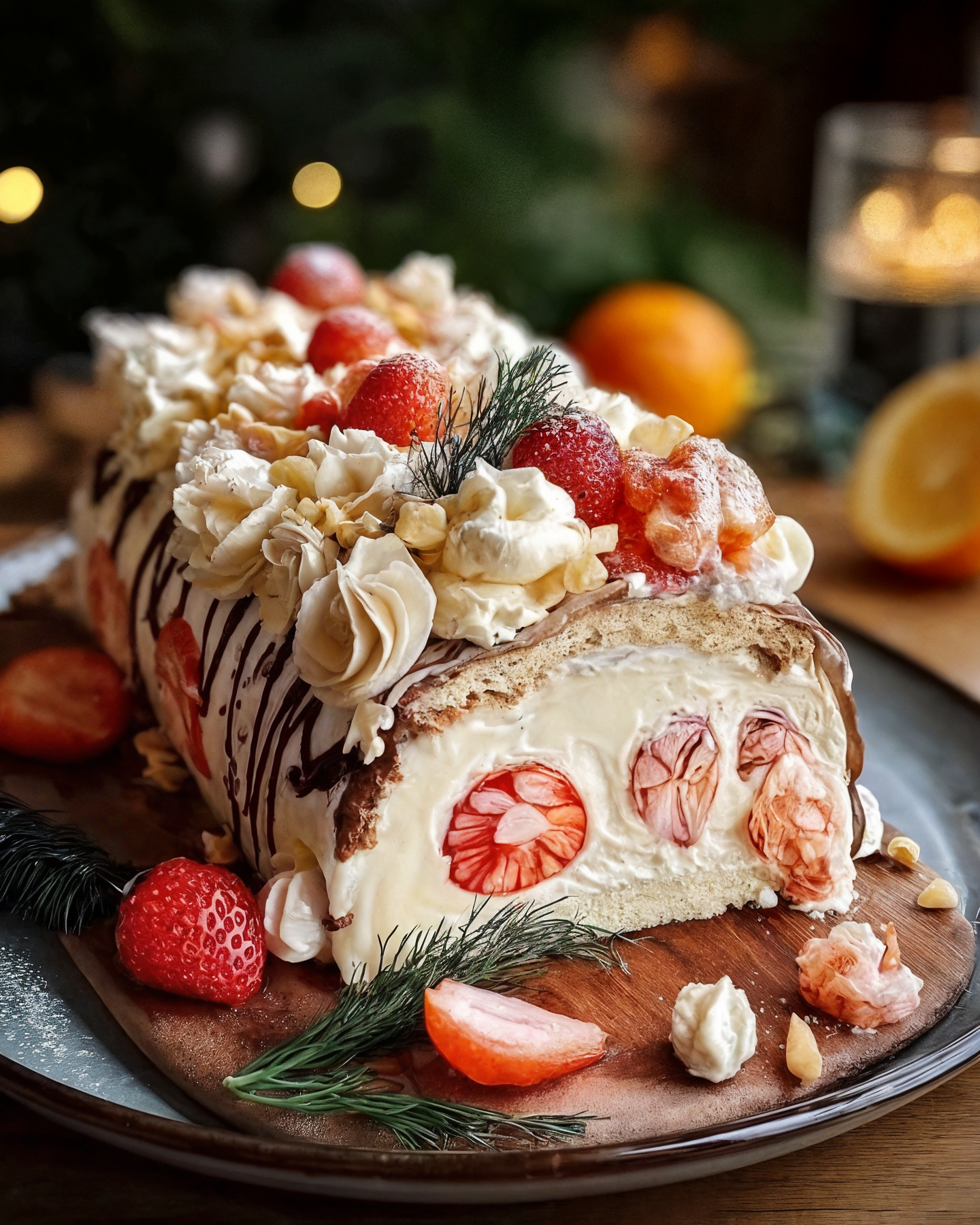 Savory Salmon and Crab Layered Cake