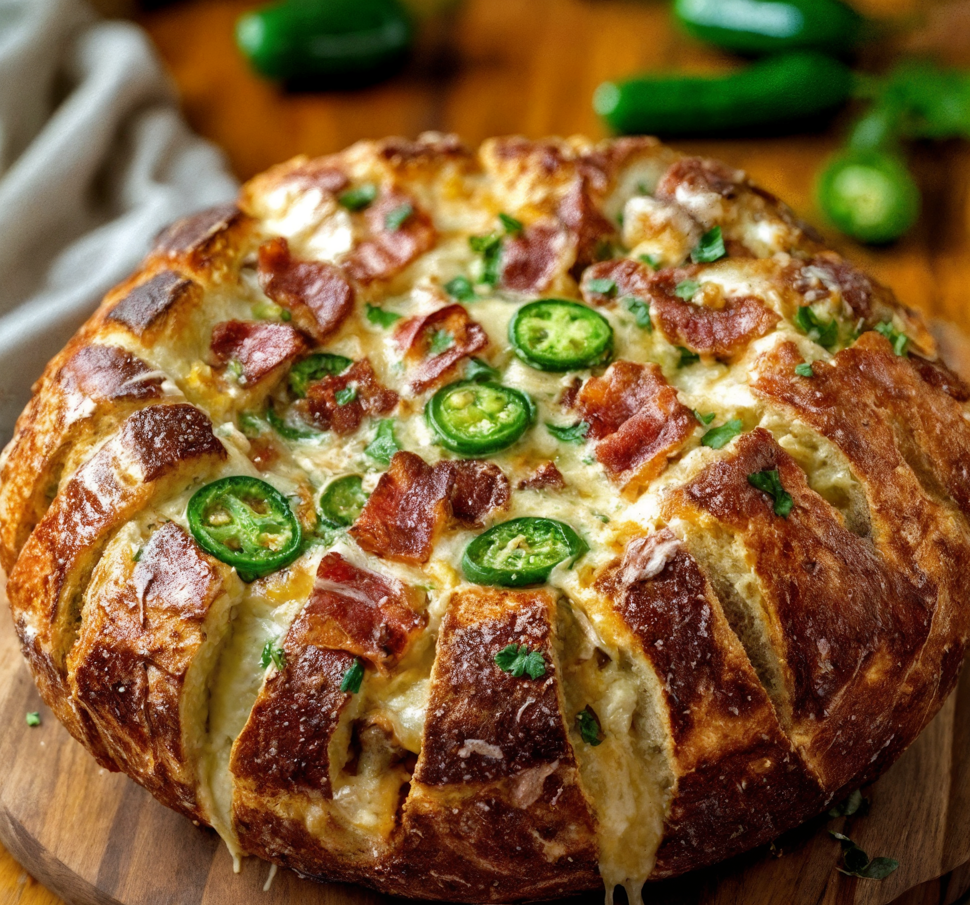 Sourdough Jalapeño Popper Bread Bowl