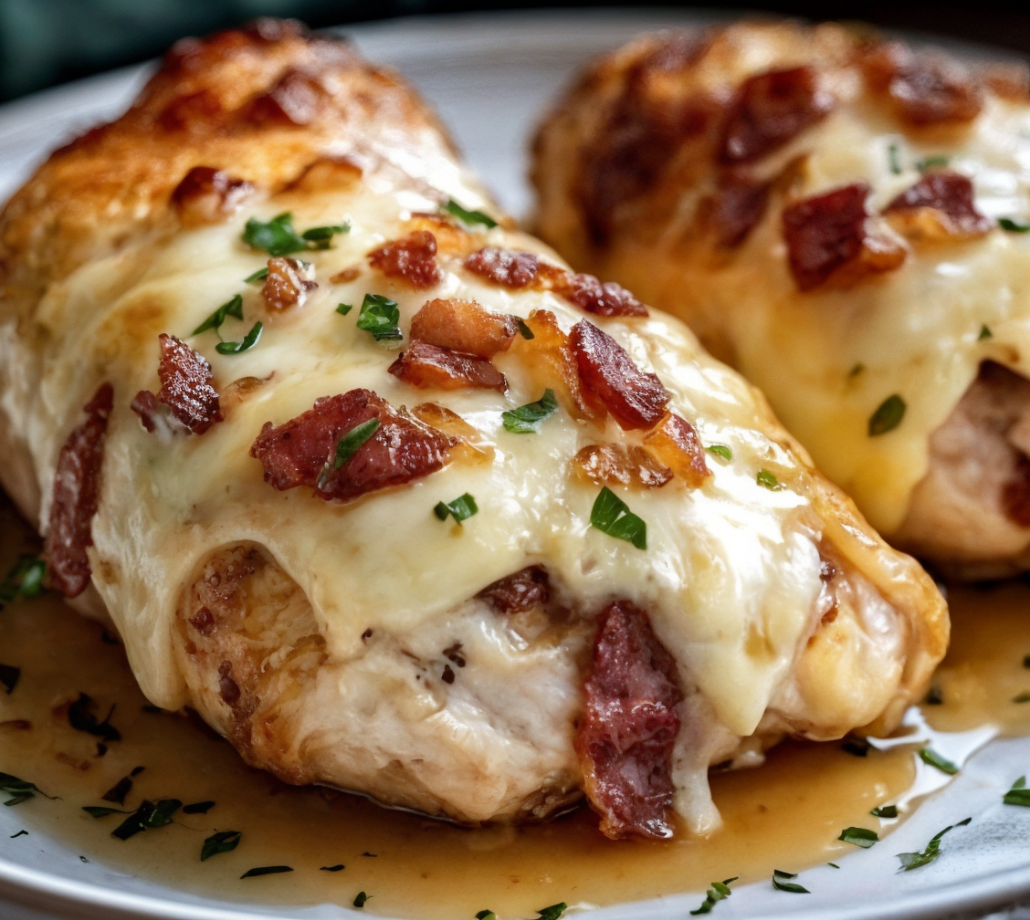 Bacon and Cheese Stuffed Chicken Breast