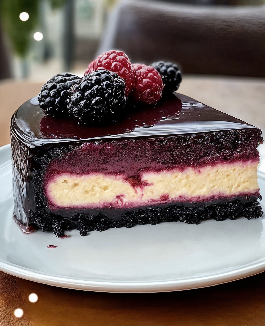 Blackberry Red Velvet Cheesecake recipe