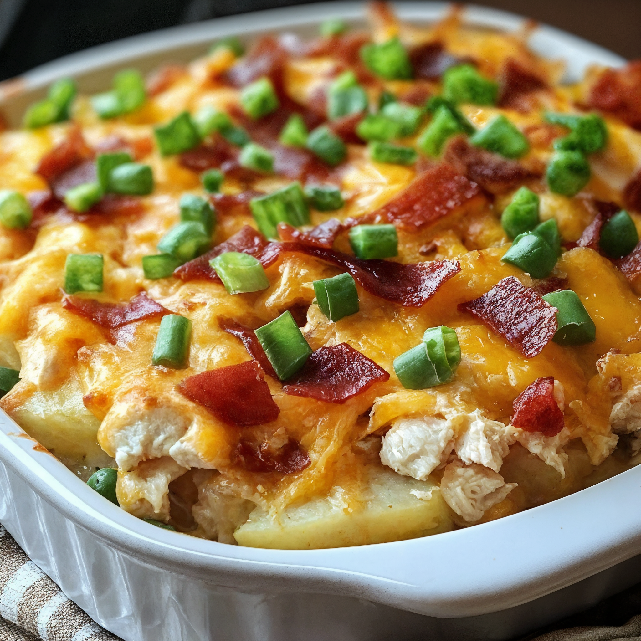 Loaded Baked Potato & Chicken Casserole Recipes