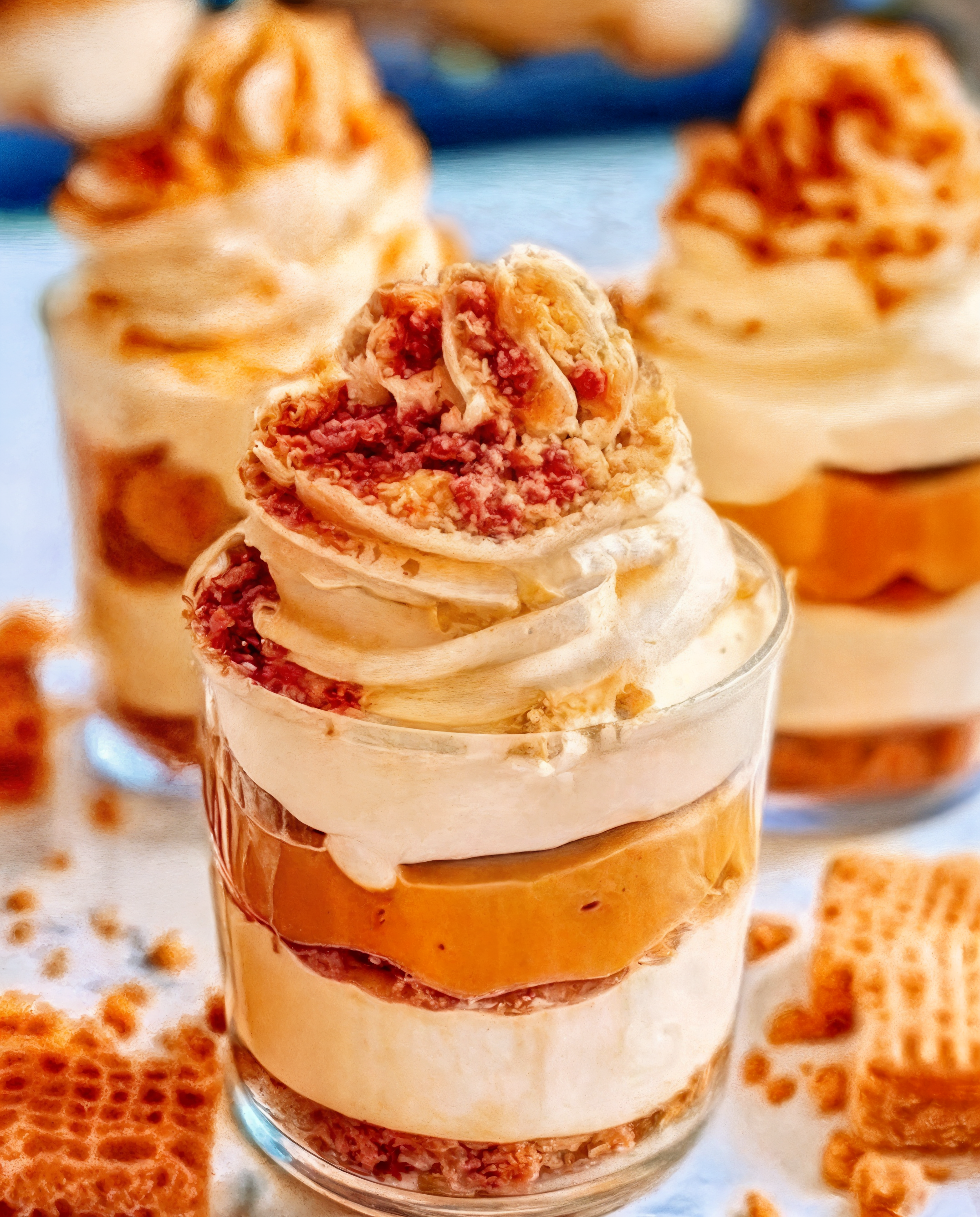 Butterscotch Caramel Cheesecake Cups