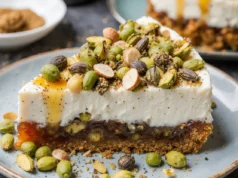 Honey Pistachio Baklava Cheesecake recipe