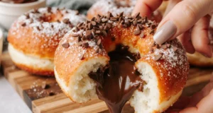 Chocolate-Filled Donuts recipe