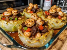 Cajun Shrimp and Sausage Stuffed Cabbage