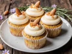 Almond Carrot Cake cupcakes recipe