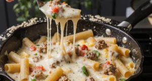 Creamy Beef Penne Pasta