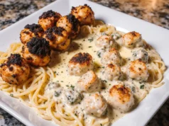 Chicken Alfredo with Cajun Garlic Butter and Linguine