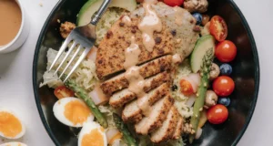 Grilled Chicken Salad with Eggs & Veggies