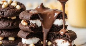 Christmas Rocky Road Chocolate Cookies