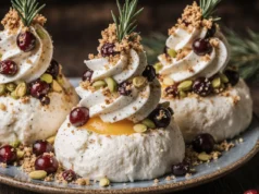 Festive Pistachio-Cranberry Holiday Cheese Trees