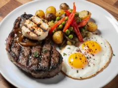 Classic Steak & Eggs with Loaded Skillet Potatoes