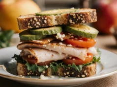 An easy recipe for a turkey and avocado sandwich