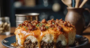 Cheesy Bacon Burger Lasagna – Easy Dinner