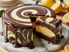 Chocolate-Vanilla Zebra Cake |Easy Dessert