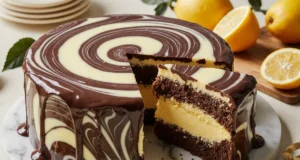 Chocolate-Vanilla Zebra Cake |Easy Dessert