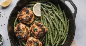 Easy Skillet Chicken with Crispy Green Beans