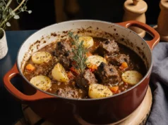 Baked Tuscan beef |warm and comfort food