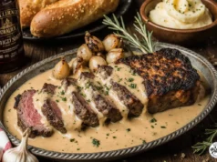 Spooky Garlic Bourbon Steak Dinner Wickedly Delicious