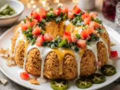 Festive Cheese Ball Wreath – Easy Appetizer
