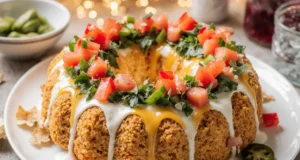 Festive Cheese Ball Wreath – Easy Appetizer