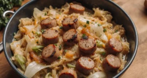 Sausages and Fried Cabbage | Quick Dinner Idea