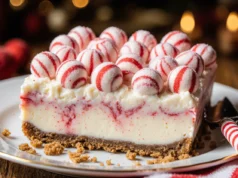 Easy No-Bake Candy Cane Pie| Festive Dessert