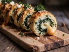 Cheesy Spinach Roll |Simple Appetizer